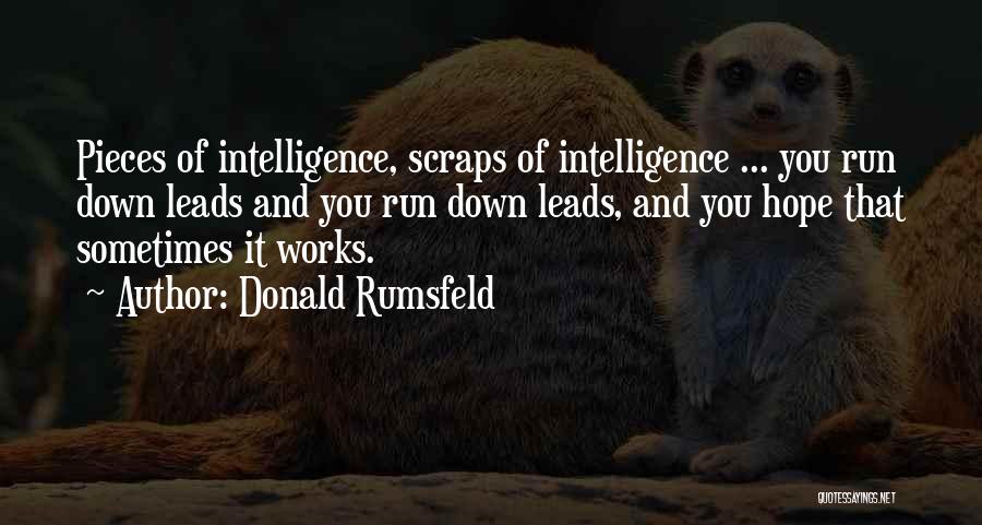 Running Out Of Hope Quotes By Donald Rumsfeld