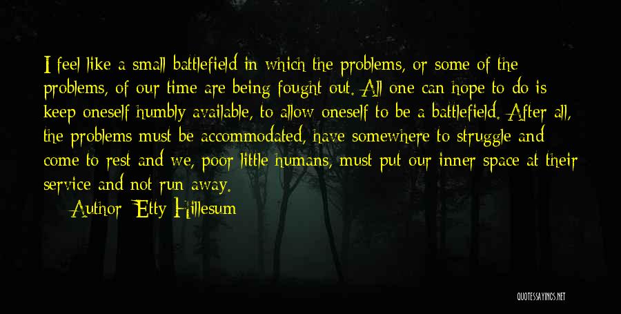 Running Out Of Hope Quotes By Etty Hillesum