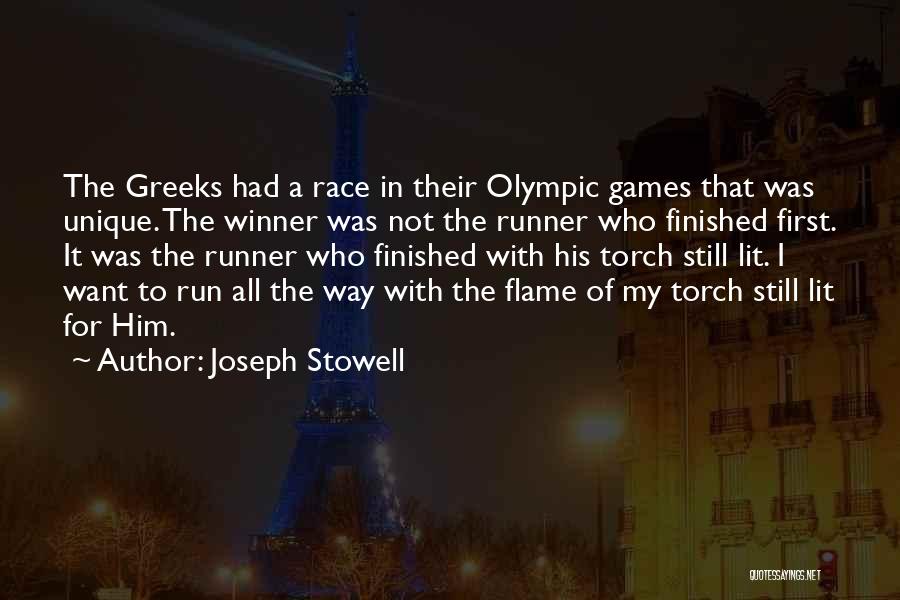 Running The Race Quotes By Joseph Stowell