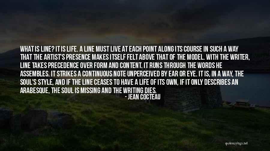 Running Through Life Quotes By Jean Cocteau