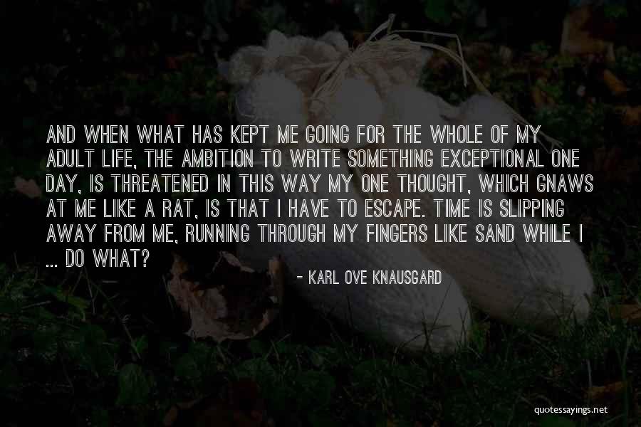 Running Through Life Quotes By Karl Ove Knausgard