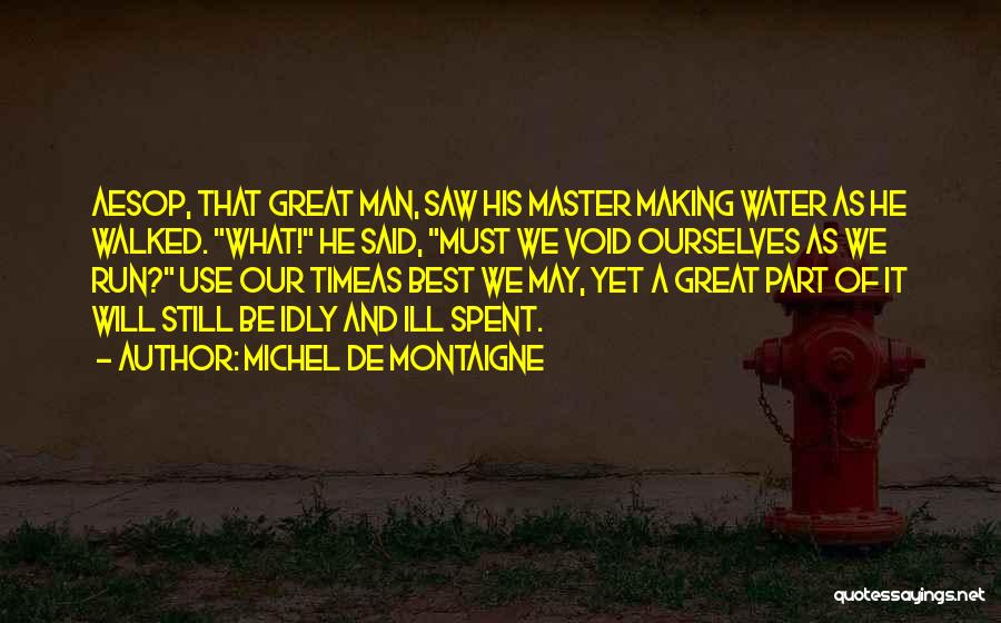 Running Water Quotes By Michel De Montaigne