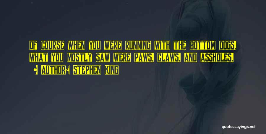 Running With Dogs Quotes By Stephen King