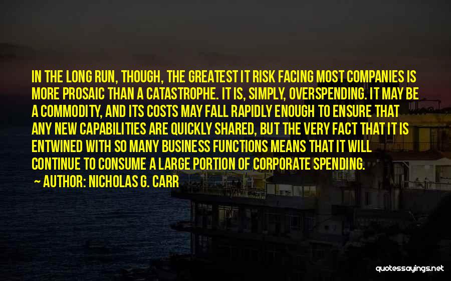 Running Your Own Business Quotes By Nicholas G. Carr