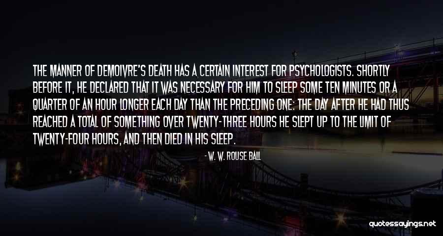 Runsten Quotes By W. W. Rouse Ball Runsten Quotes By W. W. Rouse Ball