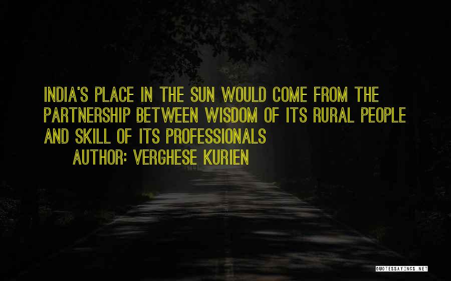 Rural India Quotes By Verghese Kurien