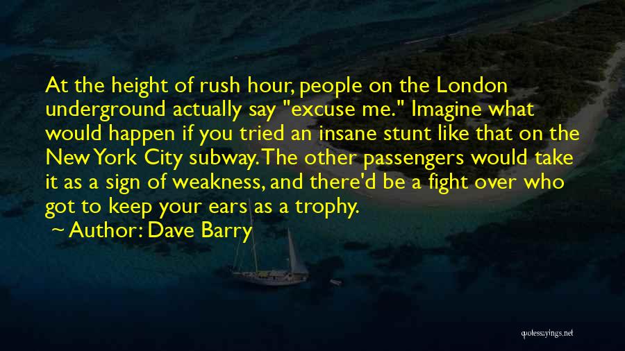 Rush Hour Quotes By Dave Barry
