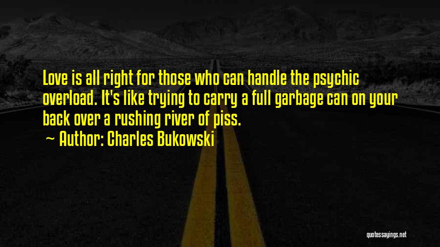 Rushing Love Quotes By Charles Bukowski