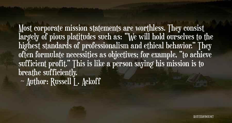 Russell L. Ackoff Quotes 159423