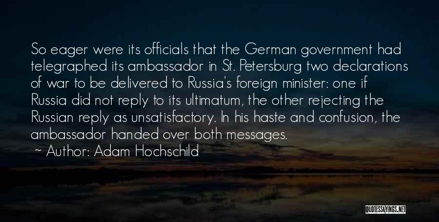 Russian Government Quotes By Adam Hochschild