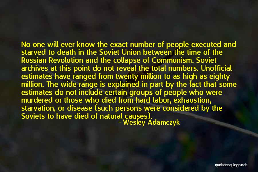 Russian Revolution Quotes By Wesley Adamczyk