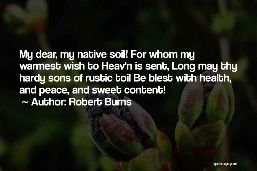 Rustic Country Quotes By Robert Burns