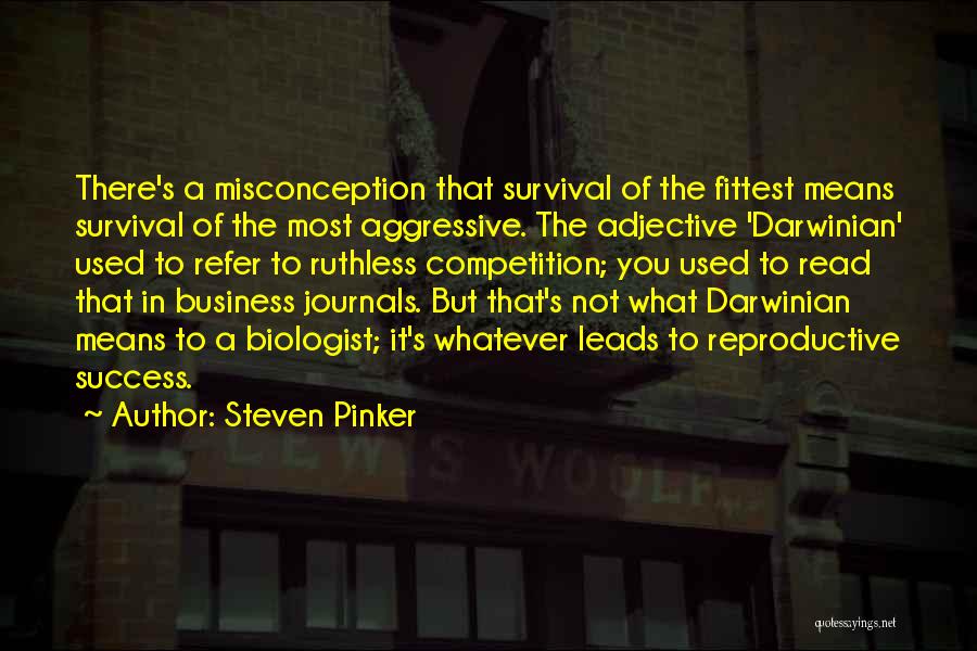 Ruthless Business Quotes By Steven Pinker