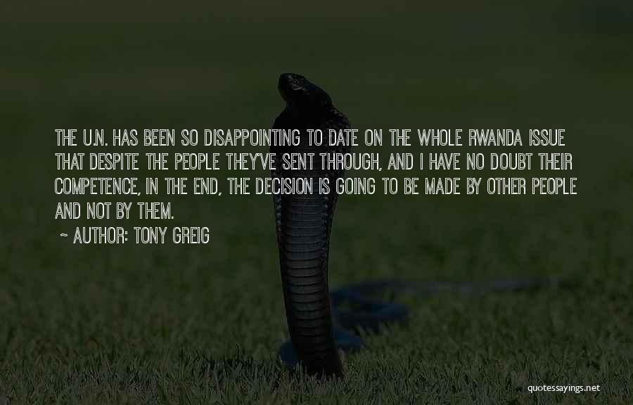 Rwanda Quotes By Tony Greig