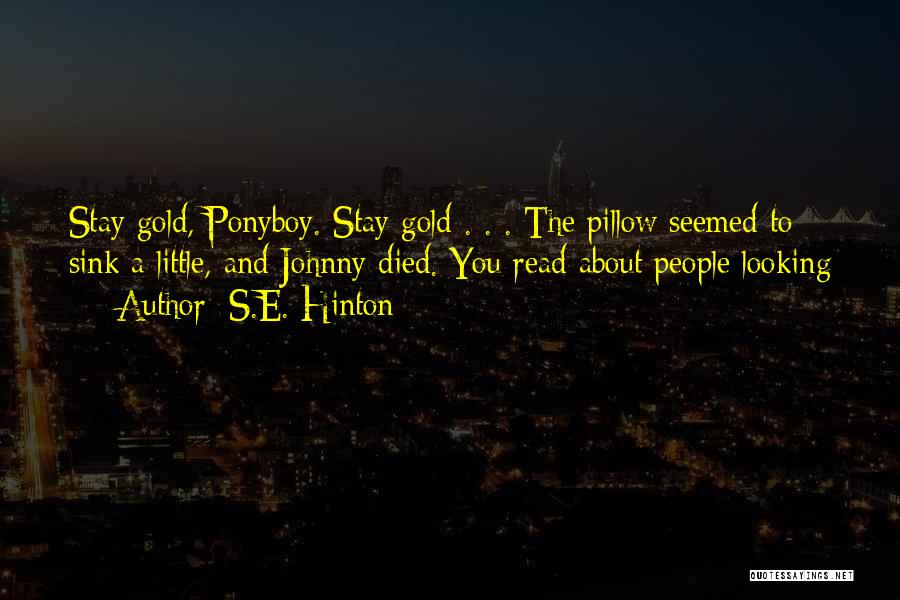 S.E. Hinton Quotes 1384724