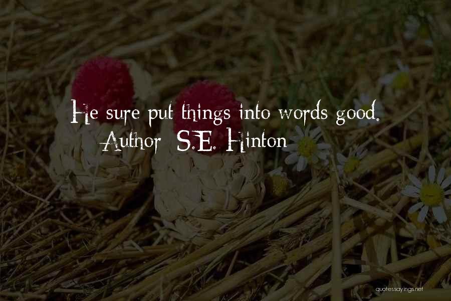 S.E. Hinton Quotes 479941