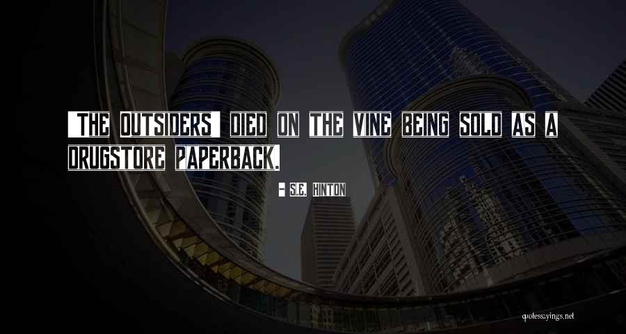 S E Hinton The Outsiders Quotes By S.E. Hinton