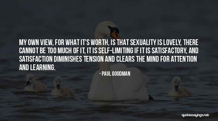 S Goodman Quotes By Paul Goodman S Goodman Quotes By Paul Goodman