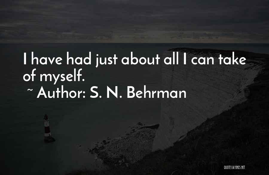 S. N. Behrman Quotes 669788