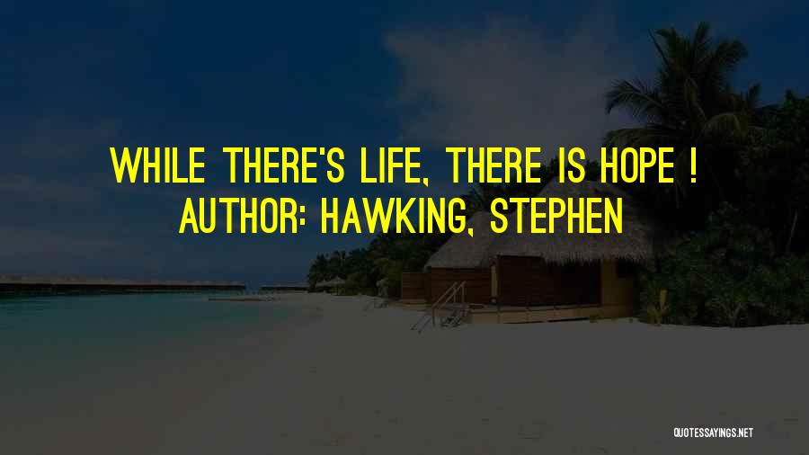 S.w Hawking Quotes By Hawking, Stephen