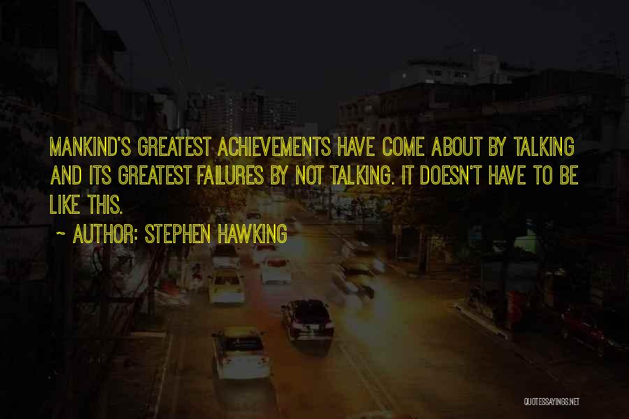 S.w Hawking Quotes By Stephen Hawking