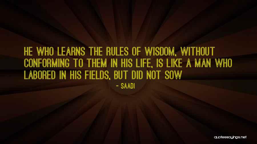 Saadi Quotes 1931183