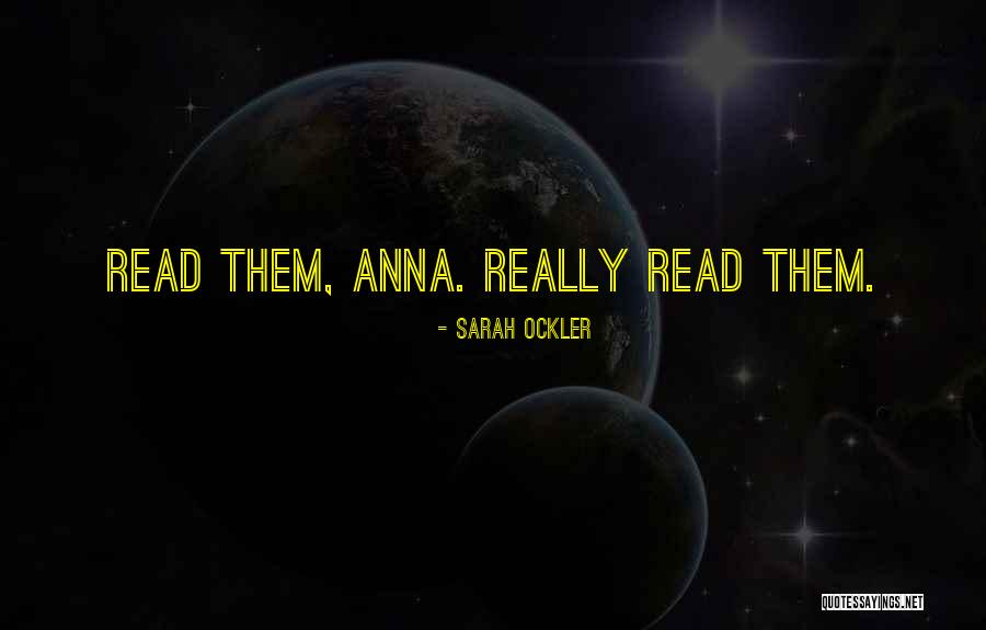 Saanys Quotes By Sarah Ockler