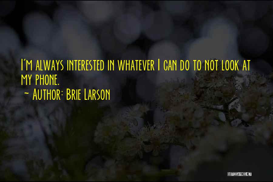 Saban Saulic Quotes By Brie Larson