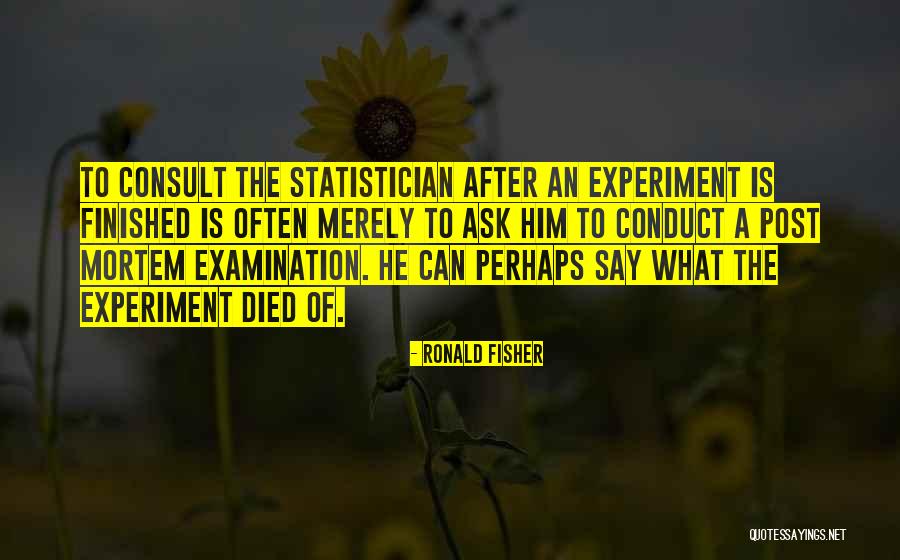 Sabemi Quotes By Ronald Fisher Sabemi Quotes By Ronald Fisher