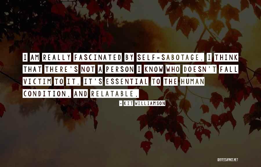 Sabotage Quotes By Kit Williamson