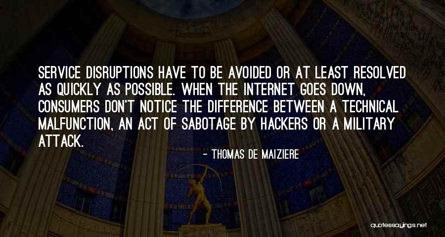 Sabotage Quotes By Thomas De Maiziere
