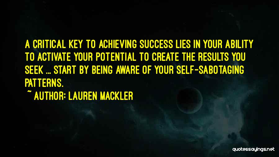 Sabotaging Quotes By Lauren Mackler