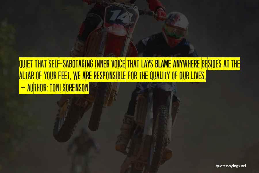 Sabotaging Quotes By Toni Sorenson Sabotaging Quotes By Toni Sorenson