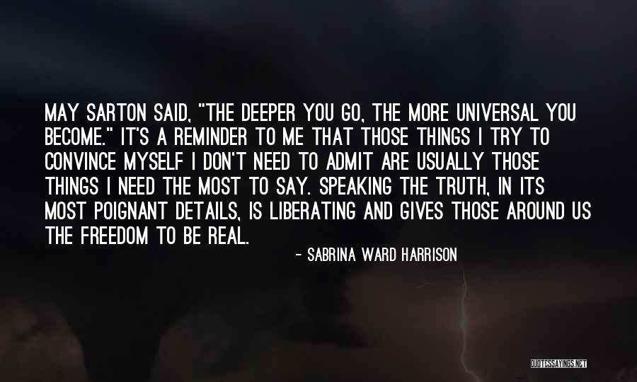 Sabrina Ward Harrison Quotes 164075 Sabrina Ward Harrison Quotes 164075