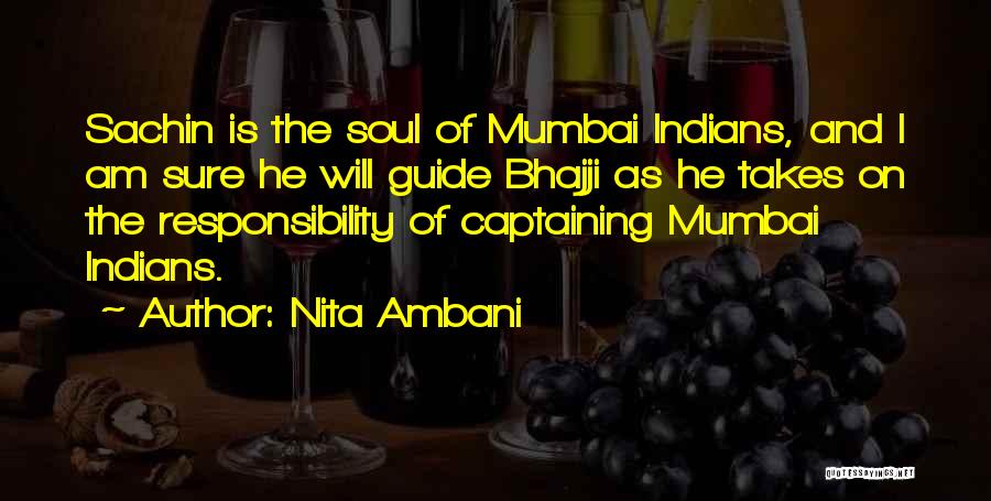 Sachin's Quotes By Nita Ambani