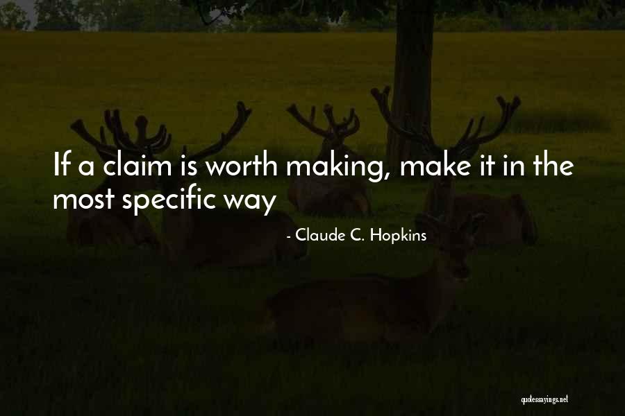 Sachio Drawings Quotes By Claude C. Hopkins