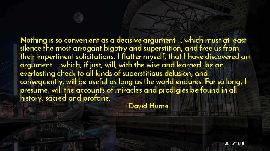 Sacred And Profane Quotes By David Hume