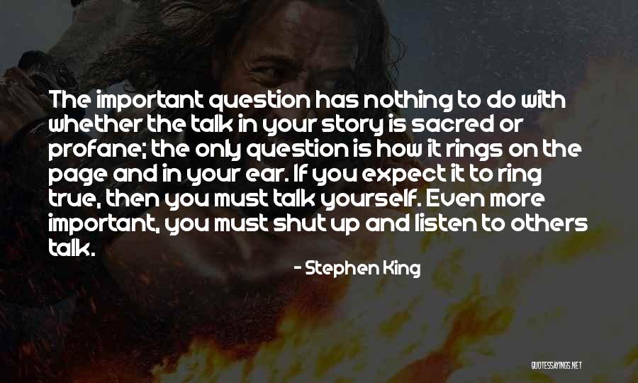 Sacred And Profane Quotes By Stephen King