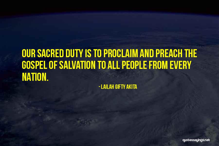 Sacred Duty Quotes By Lailah Gifty Akita Sacred Duty Quotes By Lailah Gifty Akita