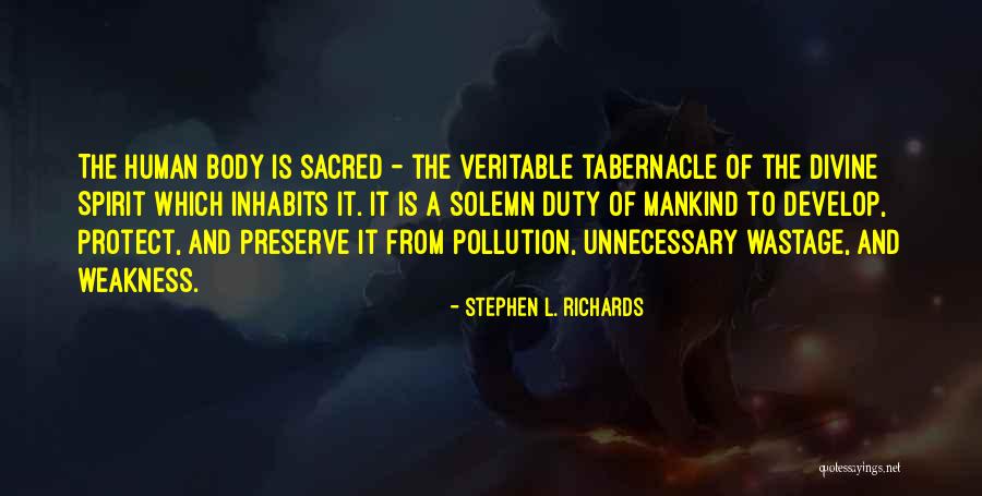 Sacred Duty Quotes By Stephen L. Richards Sacred Duty Quotes By Stephen L. Richards
