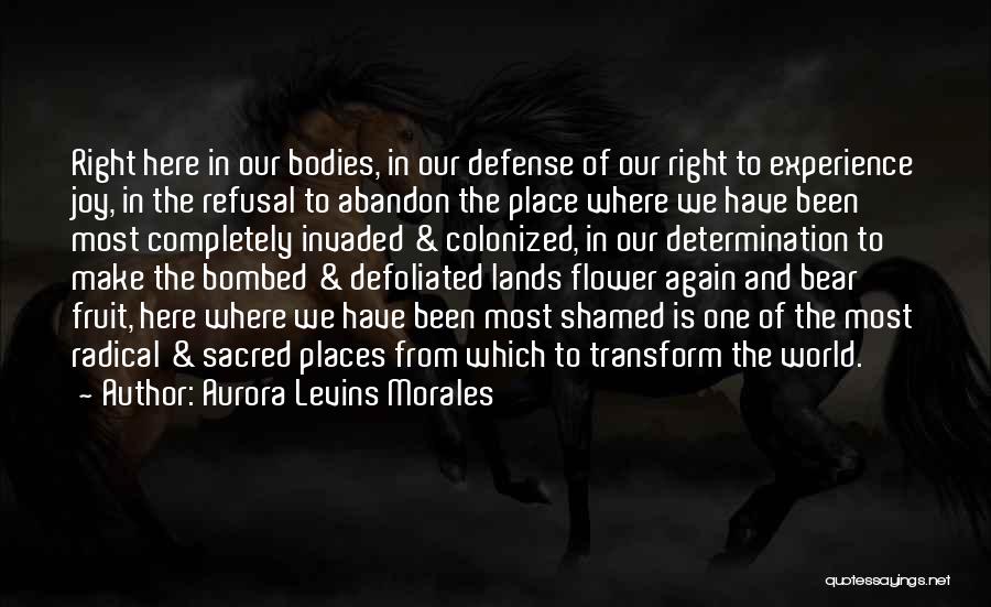 Sacred Places Quotes By Aurora Levins Morales