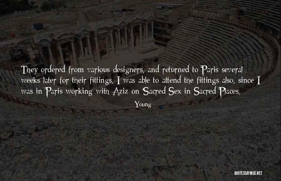 Sacred Places Quotes By Young Sacred Places Quotes By Young