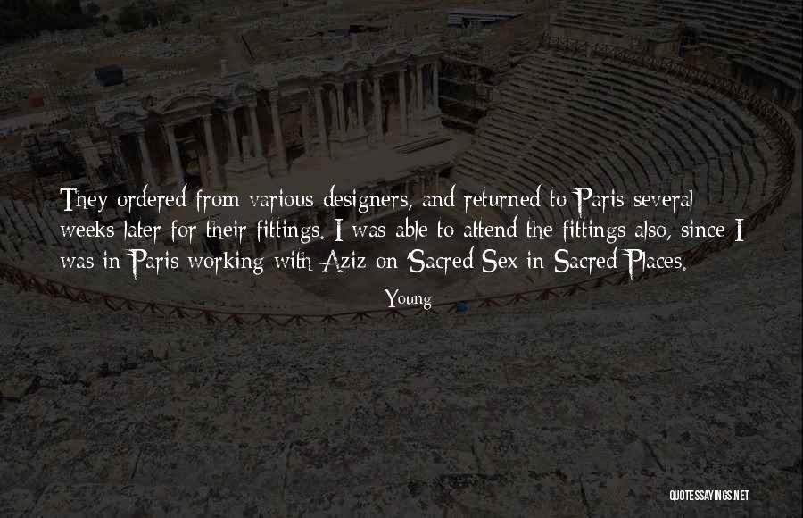 Sacred Places Quotes By Young