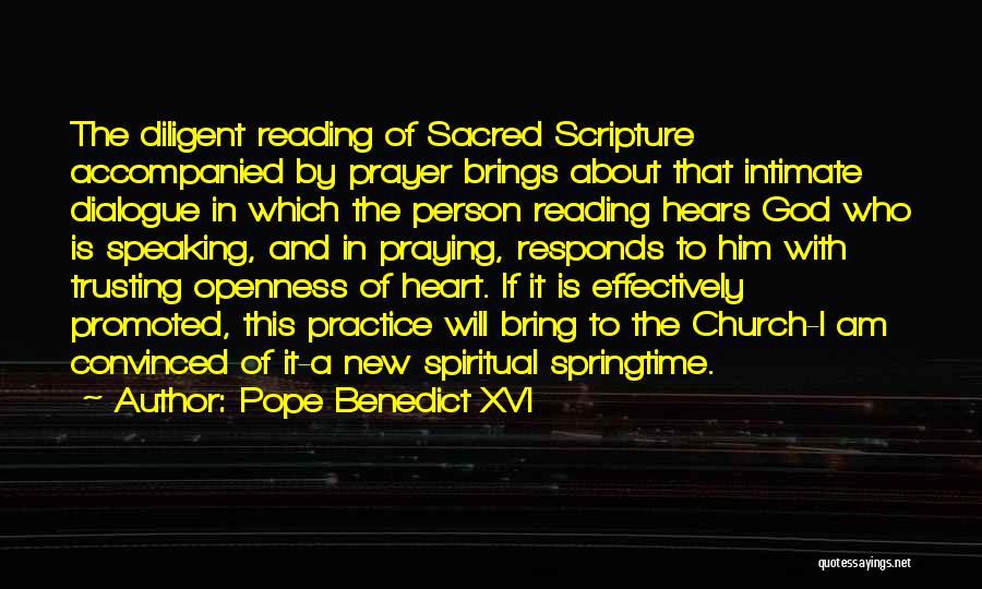 Sacred Scripture Quotes By Pope Benedict XVI