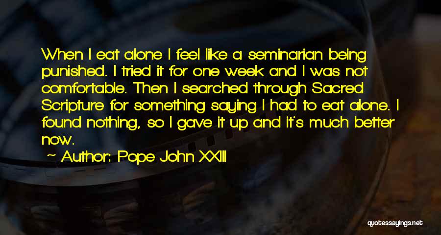 Sacred Scripture Quotes By Pope John XXIII