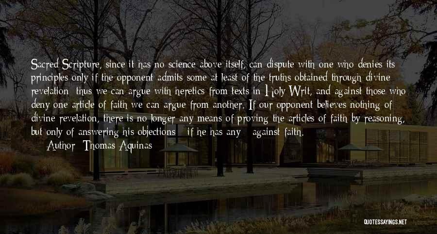 Sacred Scripture Quotes By Thomas Aquinas