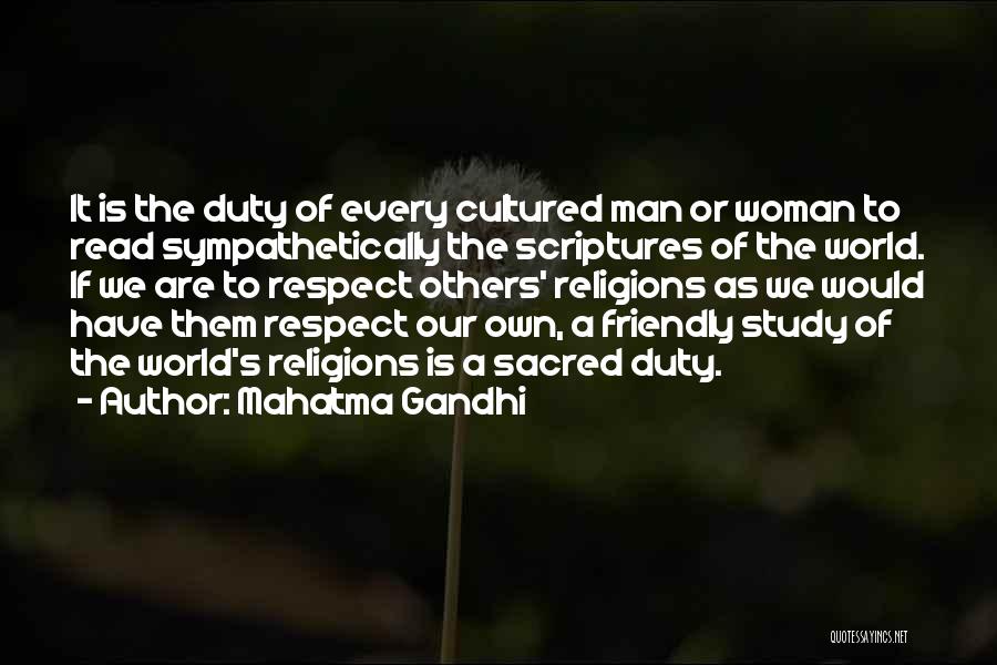 Sacred Woman Quotes By Mahatma Gandhi