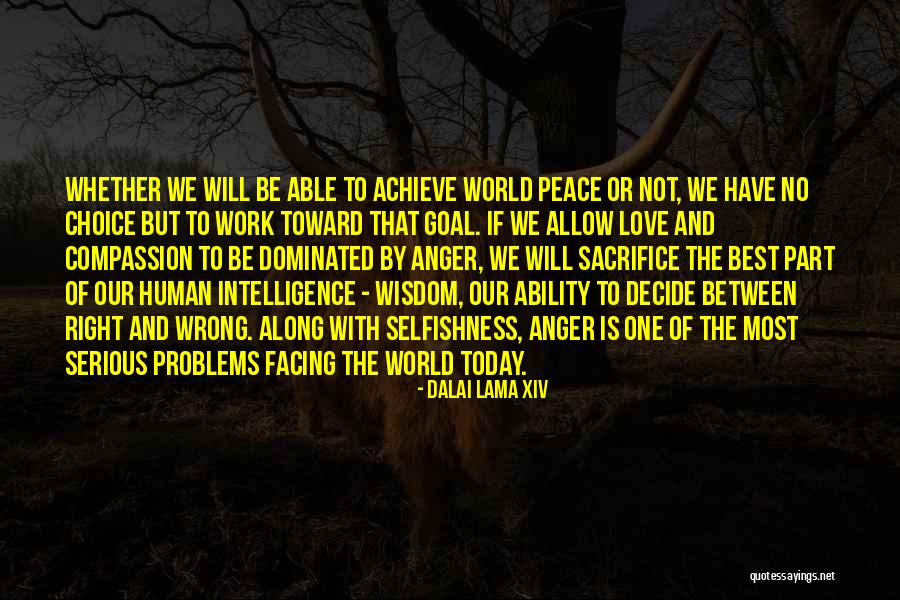 Sacrifice And Selfishness Quotes By Dalai Lama XIV Sacrifice And Selfishness Quotes By Dalai Lama XIV