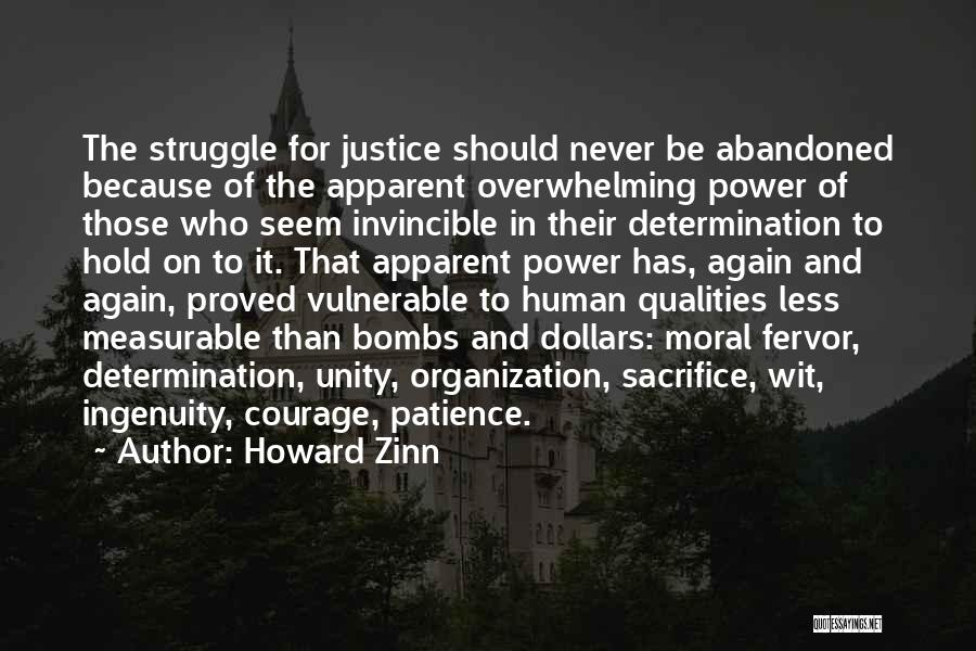 Sacrifice And Struggle Quotes By Howard Zinn