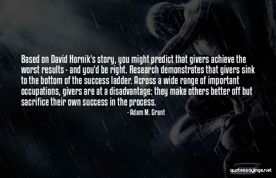 Sacrifice And Success Quotes By Adam M. Grant